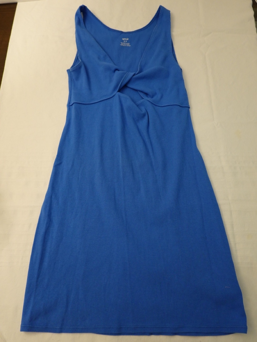 aerie Royal Blue Twist-Front Midi Dress